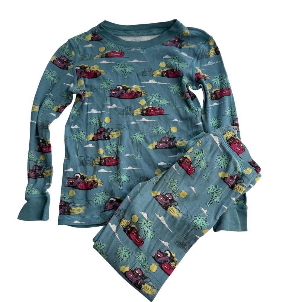 Disney Store Pixar Cars Mater Lightening McQueen 2 Piece PJ Pals Pajamas boy 5T